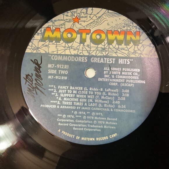Commodores Greatest Hits Vinyl LP Motown 1974 Funk Groove - Picture 5 of 7